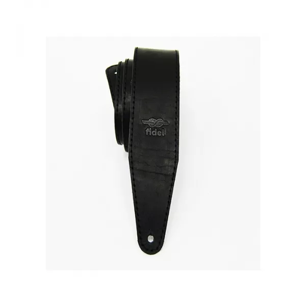 Leather 11 Ремень для гитары, кожаный, черный, Fidel, FL66017L11  рис.2 