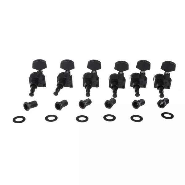 Колки для гитары, 6л, локовые, черные, Musiclily, MX1510BK-6  рис.2 