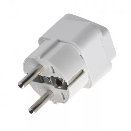 Сетевой переходник универсальный, белый, GoPower, 00-00025058