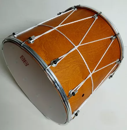 Барабан кавказский 13" с верёвкой, цвет орех, Мастерская Бехтеревых, BK-13Nv