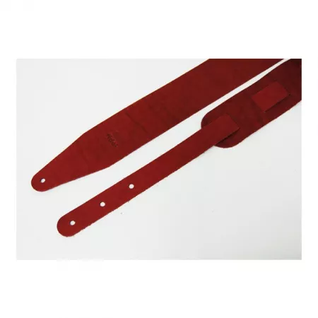 Leather Ремень для гитары, кожаный, цвет гранат, Fidel, FL50030L