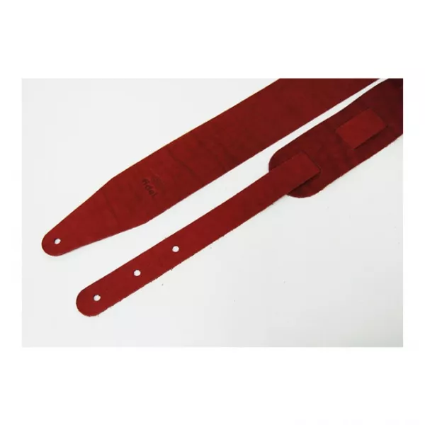 Leather Ремень для гитары, кожаный, цвет гранат, Fidel, FL50030L  рис.2 