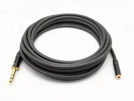 Удлинитель-переходник 6,35-3,5мм female, 5м, ZZcable, E49-6,35-3,5F-0500-0