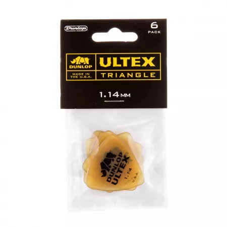 Ultex Triangle Медиаторы 6шт, толщина 1,14мм, треугольные, Dunlop, 426P1.14