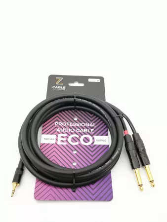 Кабель аудио 3.5-2х6.3мм, 7м, ZZcable, E52-3,5-2J-0700-0