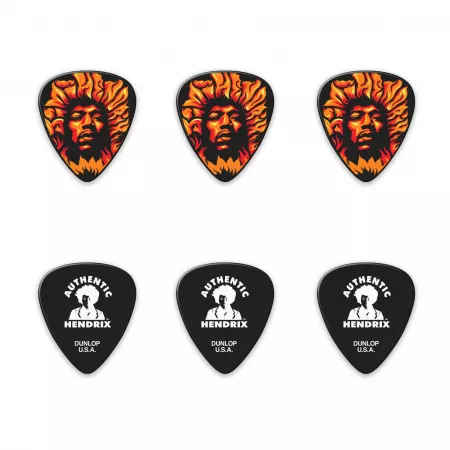 Hendrix Voodoo Fire Медиаторы в коробочке, 6шт, Dunlop, JH-PT14H