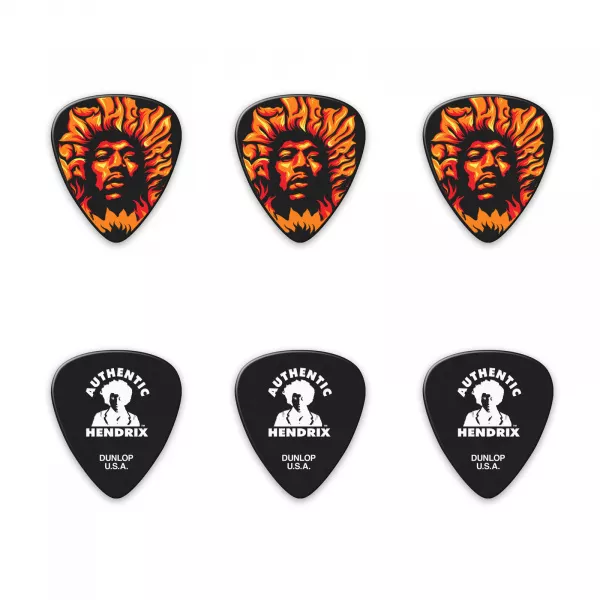 Hendrix Voodoo Fire Медиаторы в коробочке, 6шт, Dunlop, JH-PT14H  рис.2 