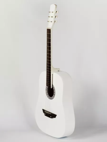 Акустическая гитара, белая, АККОРД, ACD-41A-85-WH  рис.2 