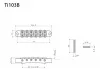 Бридж (струнодержатель), никель, Gotoh, Ti103B-N
