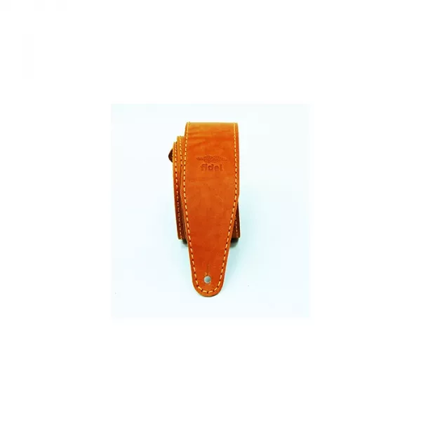 Leather 11 Ремень для гитары, кожаный, абрикос, Fidel, FL66025L11  рис.2 