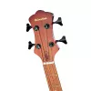 ML-AB1-MAH/EQ Электро-акустическая бас-гитара, черная, с чехлом, MiLena-Music