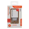 Сетевое зарядное устройство GPQC08, 1USB+1Type-C, 20Вт QC3.0, белый, GoPower, 00-00028401