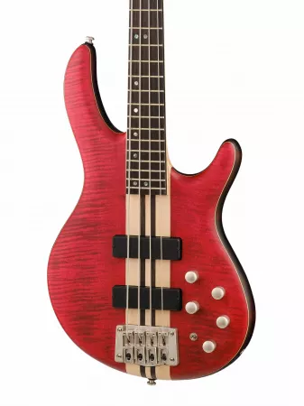Artisan Series Бас-гитара, красная, Cort, A4-Plus-FMMH-OPBC