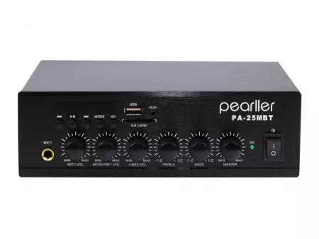 Усилитель мощности трансляционный, 30Вт, Pearller, PA-25MBT