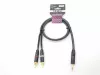 Кабель аудио 3.5мм-2хRCA, 1м, ZZcable, E51-3,5-2RCA-0100-0