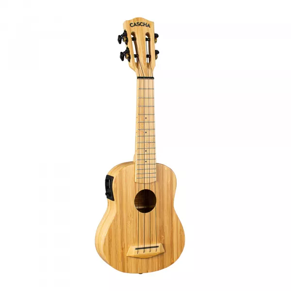 Bamboo Series Укулеле сопрано со звукоснимателем, с чехлом, цвет натуральный, Cascha, HH-2312E  рис.2 
