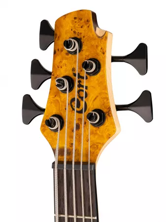 Artisan Series Бас-гитара 5-струнная, цвет янтарь, с чехлом Cort, A5-Plus-SC-AOP