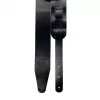 Leather Ремень для гитары, кожаный, черный глянцевый, Fidel, FL50004L