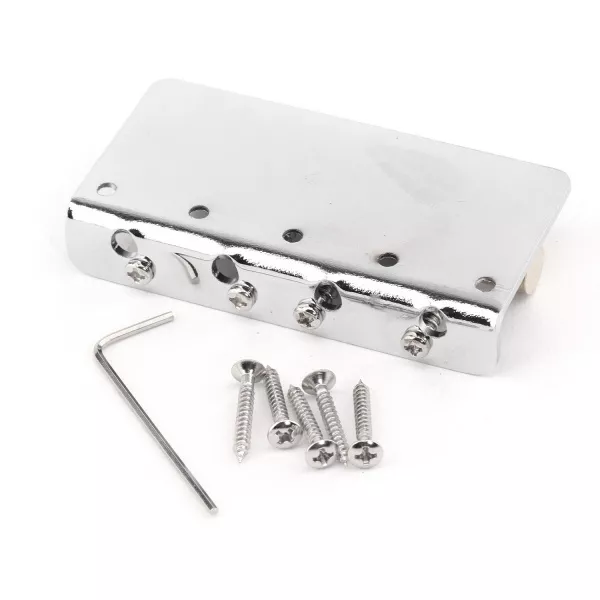 Бридж для бас-гитары Precision/Jazz Bass, хром, Musiclily, MX1281CR  рис.2 