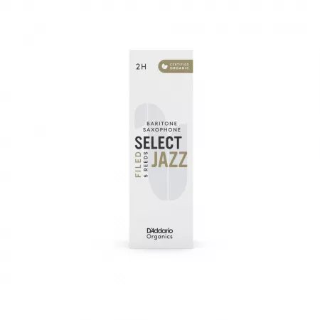 Organic Select Jazz Filed Трости для саксофона баритон, размер 2H, 5шт, D'Addario, ORSF05BSX2H