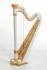 MLH0011 Capris Арфа 21 струнная (A4-G1), цвет - белый глянцевый, Resonance Harps