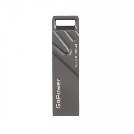 Titan Флеш-накопитель 128GB USB3.0, металл, черный графит, GoPower, 00-00025959