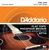 EFT15 Струны для акустической гитары фосфорная бронза 10-47 D`Addario