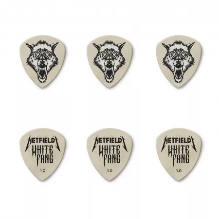 White Fang Медиаторы в коробочке, 6шт, толщина 1,0мм, Dunlop, PH122T1.0