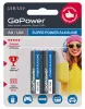 Super Power Alkaline Элемент питания AA/LR6 щелочной 1.5В, 2шт, GoPower, 00-00019861