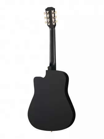 Акустическая гитара, с вырезом, черная, Foix, FFG-3810C-BK