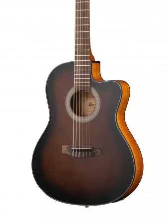 Jade Series Классическая гитара со звукоснимателем, Cort, JADE-E-Nylon-DBB