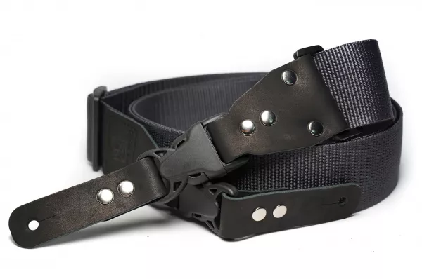 Ремень для гитары, нейлоновый, темно-серый, Mamba straps, MB5022-158  рис.2 