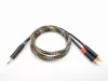 Кабель аудио 3.5мм-2хRCA, 1.25м, в оплетке, ZZcable, G45-3,5-2RCA-0125-Z