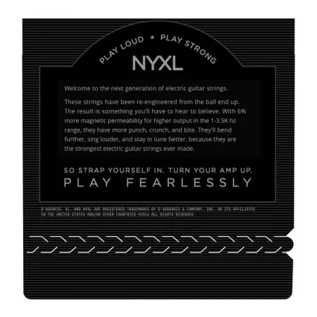 NYXL1149 NYXL Комплект струн для электрогитары, никелированные, Medium, 11-49, D'Addario