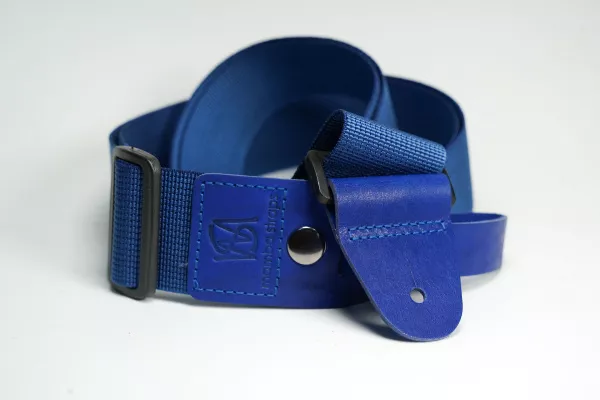 Ремень для гитары, нейлоновый, синий, Mamba straps, MB5072-023  рис.2 