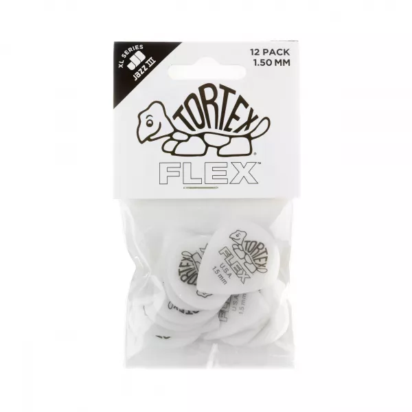 Tortex Flex Jazz III XL Медиаторы, 12шт, толщина 1.5мм, Dunlop, 466P1.5  рис.2 