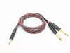 Кабель аудио 3.5-2х6.3мм, 1.25м, в оплетке, ZZcable, G46-3,5-2J-0125-Z