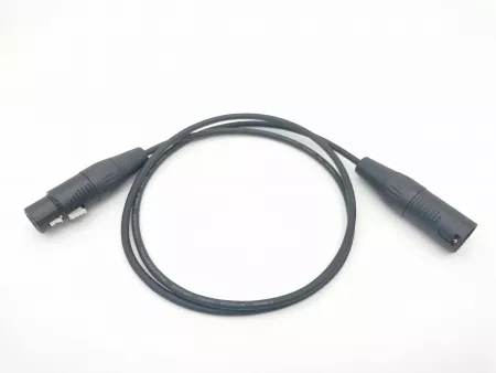 Кабель микрофонный 1м, ZZcable, E14-XLR-M-F-0100-0