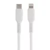Кабель GP21TL Type-C (m)-Lightning (m) 3.0A 27W силикон белый, GoPower, 00-00028376
