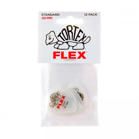 Tortex Flex Медиаторы, 12шт, толщина 0,50мм, Dunlop, 428P.50