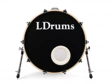 Бас-барабан 20" x 16", красный, LDrums, 5001012-2016