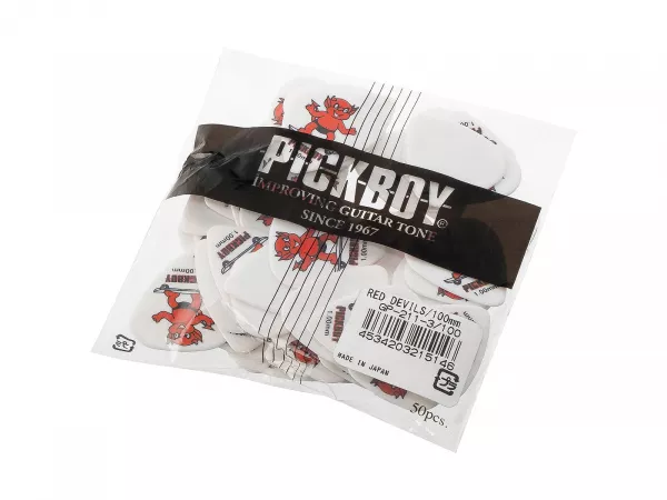 Celltex Red Devil Медиаторы 50шт, толщина 1.0мм, Pickboy, GP-211-3/100  рис.2 