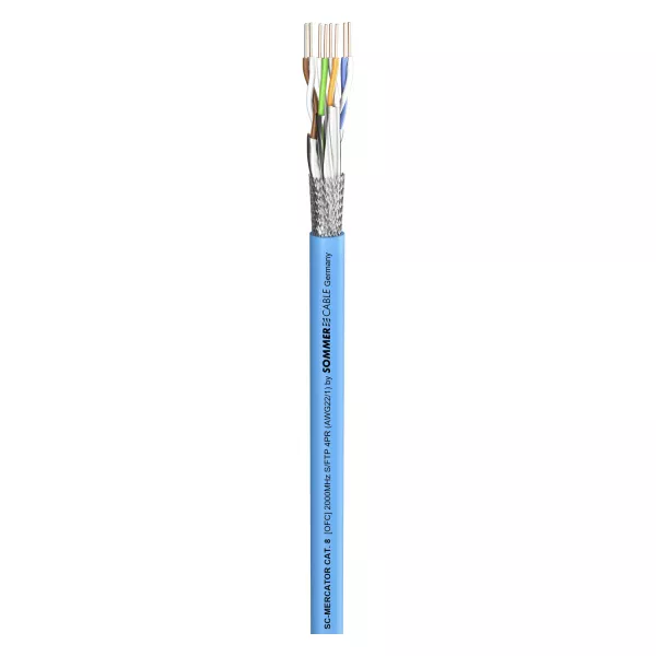 SC-Mercator CAT.8 LSZH CPR BLU Кабель сетевой витая пара, 100м, Sommer Cable, 580-0802FC  рис.2 