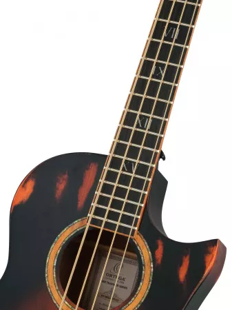 Signature Series Электро-акустическая бас-гитара, с чехлом, Ortega, KT-WALKER-V2