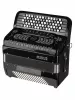 Аккордеон кнопочный 70/96/7/2, черный, с футляром, Aurus, JH5096-BLACK