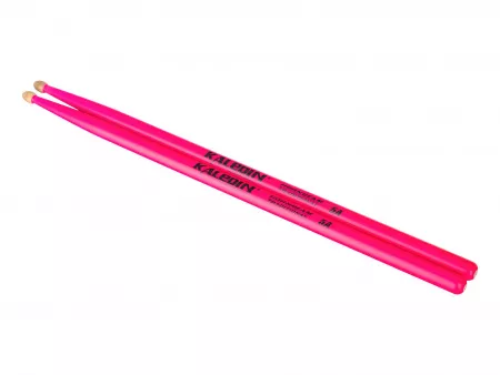 Pink 5A Барабанные палочки, граб, флуоресцентные розовые, Kaledin Drumsticks, 7KLHBPK5A