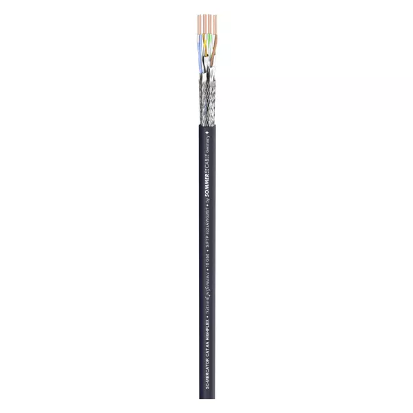 SC-Mercator CAT.6A PVC Highflex Blk Кабель сетевой витая пара, 100м, Sommer Cable, 580-0401  рис.2 