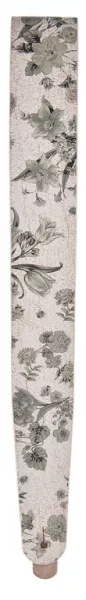 25DFL-01 Distressed Кожаный ремень для гитары, рисунок «White Flowers», Planet Waves
