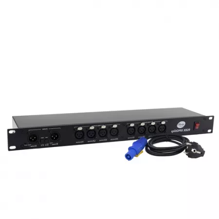 [SL229T1] Сплиттер DMX512/RDM 2входа-8выходов, ТМ Siberian Lighting, splitDMX-X82R/3PIN
