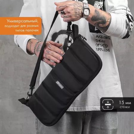 StixBag Чехол для барабанных палочек, черный, BAG&music, BM1217
